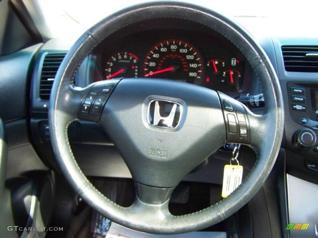 2003 Accord EX-L Coupe - Sapphire Blue Pearl / Black photo #17