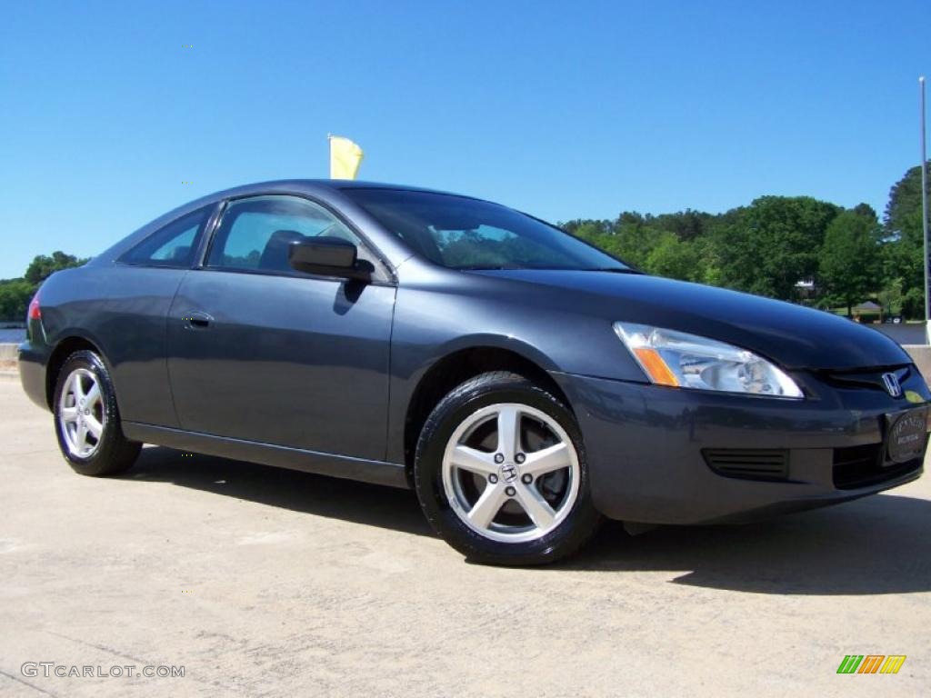 2003 Accord EX-L Coupe - Sapphire Blue Pearl / Black photo #36