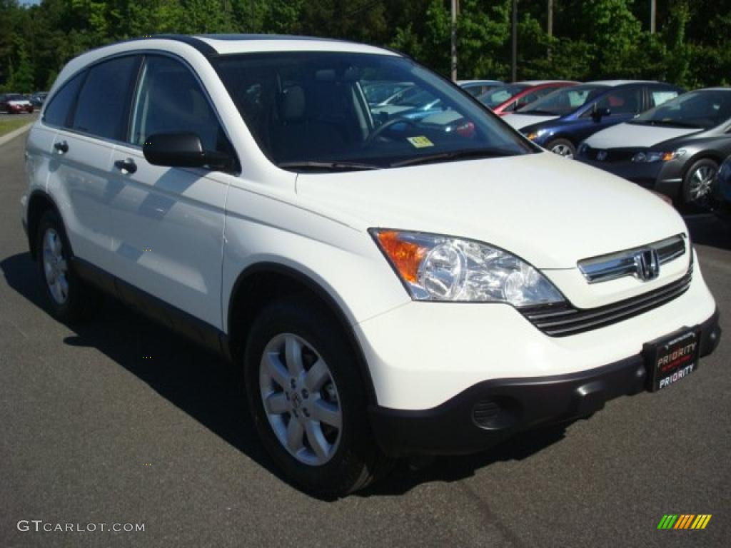 2008 CR-V EX - Taffeta White / Gray photo #8