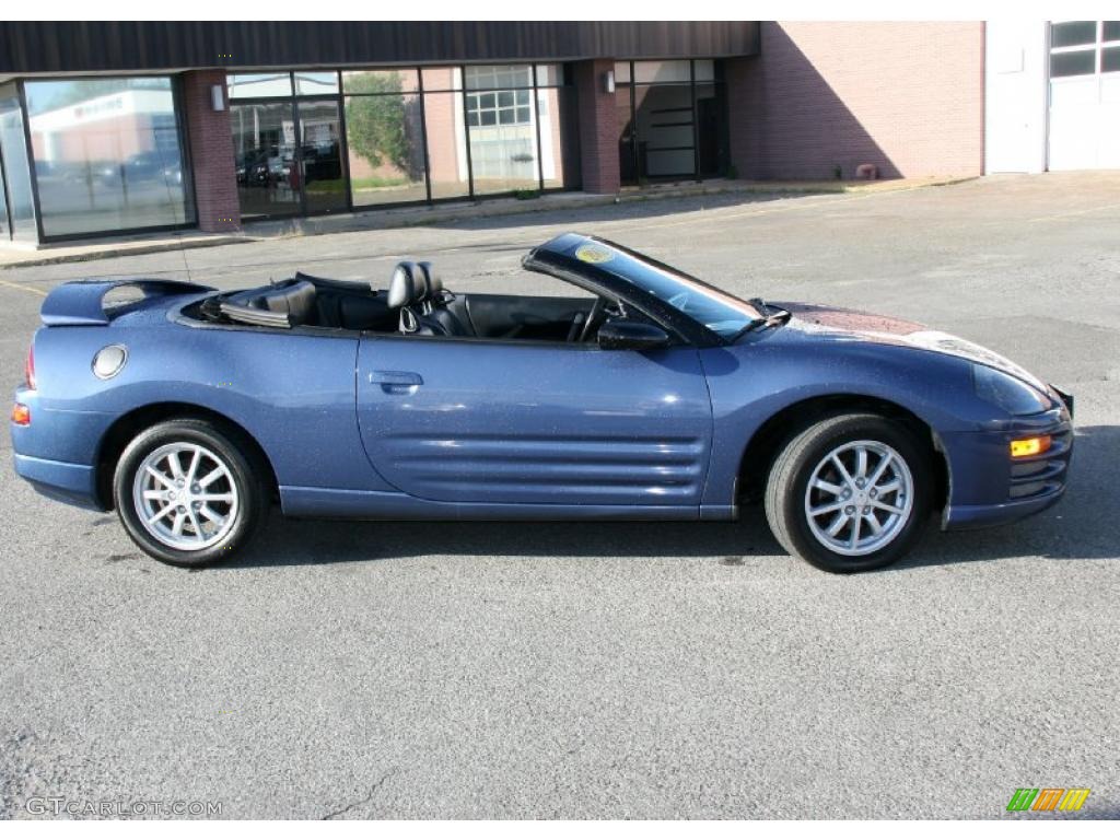 2002 Eclipse Spyder GS - Chrome Blue Pearl / Black photo #4