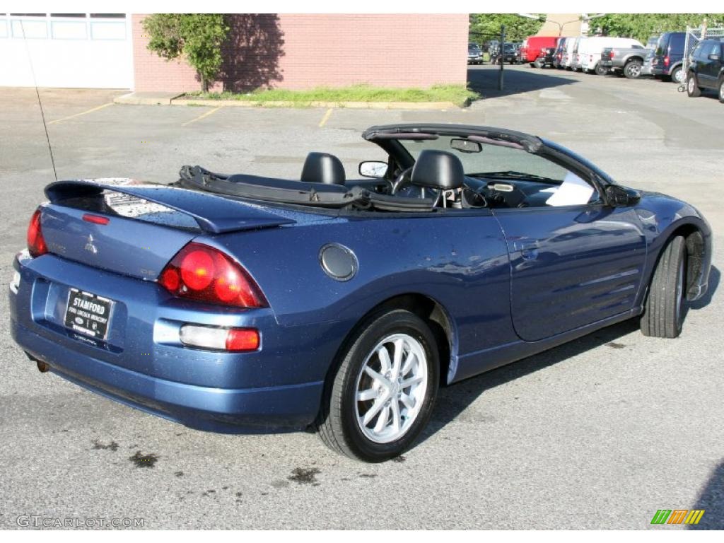 2002 Eclipse Spyder GS - Chrome Blue Pearl / Black photo #5