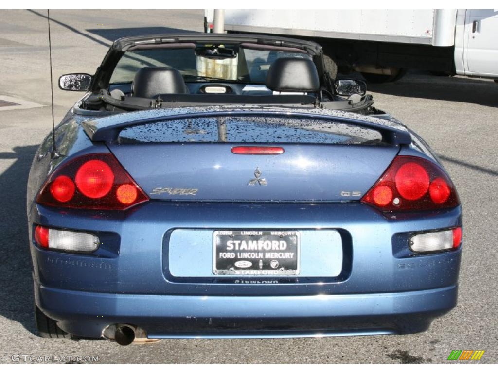 2002 Eclipse Spyder GS - Chrome Blue Pearl / Black photo #6