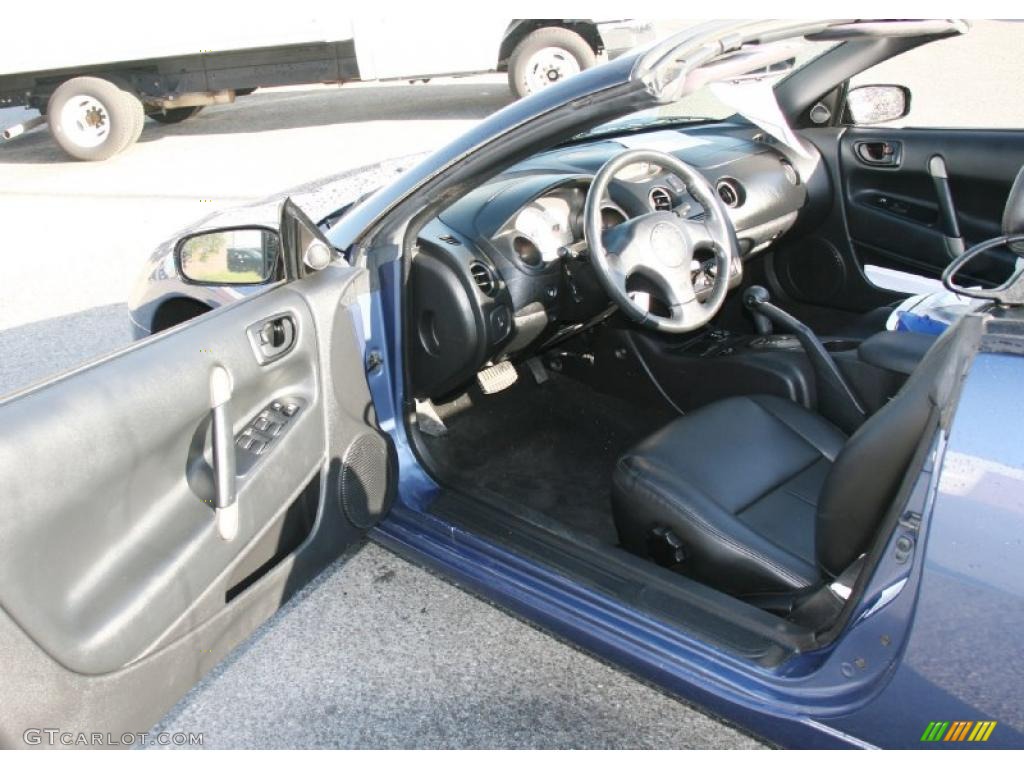 2002 Eclipse Spyder GS - Chrome Blue Pearl / Black photo #11