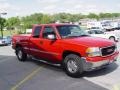 2001 Fire Red GMC Sierra 1500 SLT Extended Cab 4x4  photo #3