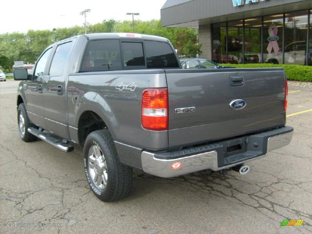 2007 F150 XLT SuperCrew 4x4 - Dark Shadow Grey Metallic / Medium Flint photo #2