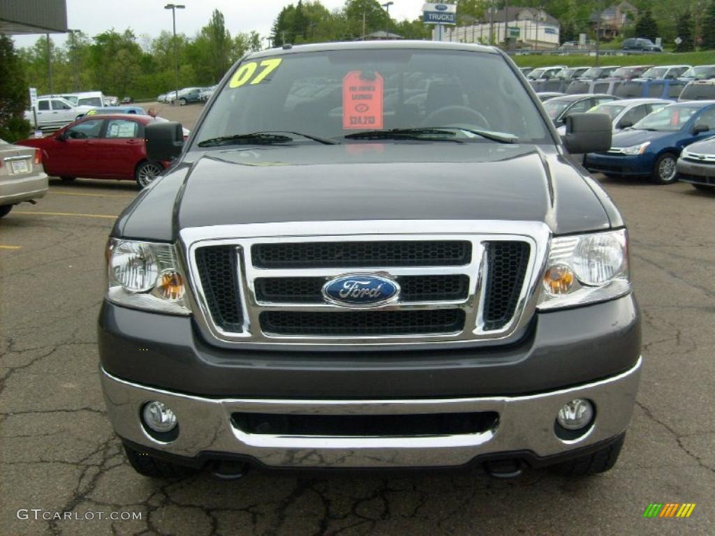 2007 F150 XLT SuperCrew 4x4 - Dark Shadow Grey Metallic / Medium Flint photo #7