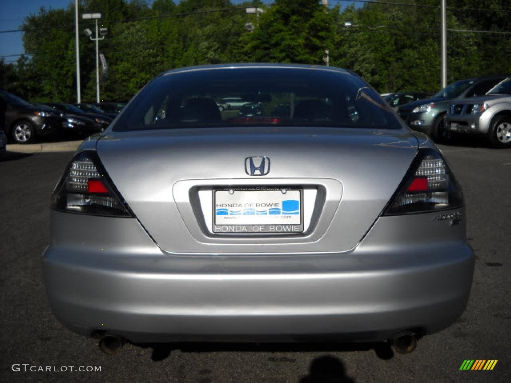 2003 Accord EX V6 Coupe - Satin Silver Metallic / Black photo #4