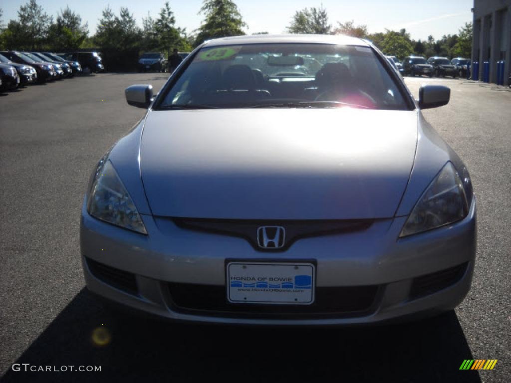 2003 Accord EX V6 Coupe - Satin Silver Metallic / Black photo #8