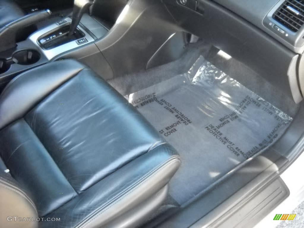 2003 Accord EX V6 Coupe - Satin Silver Metallic / Black photo #19