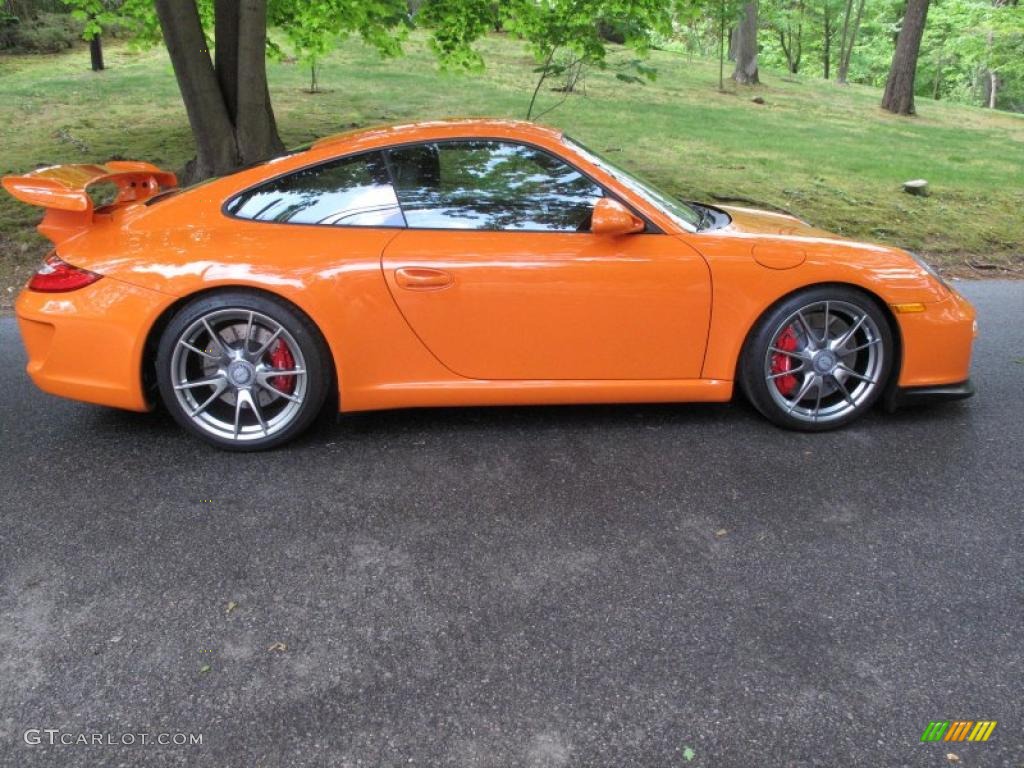 2010 911 GT3 - Orange / Black w/Alcantara photo #7
