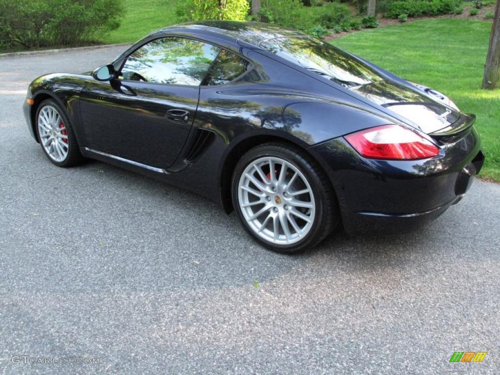 2007 Cayman S - Midnight Blue Metallic / Black photo #4