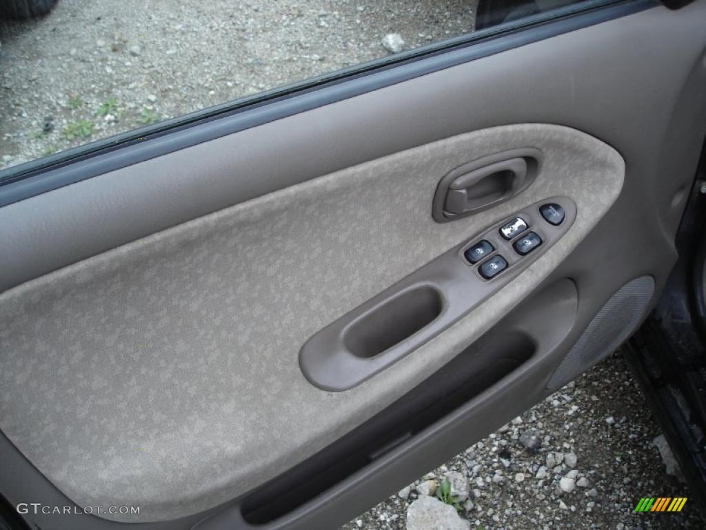 2000 Elantra GLS Sedan - Ebony Black / Beige photo #4
