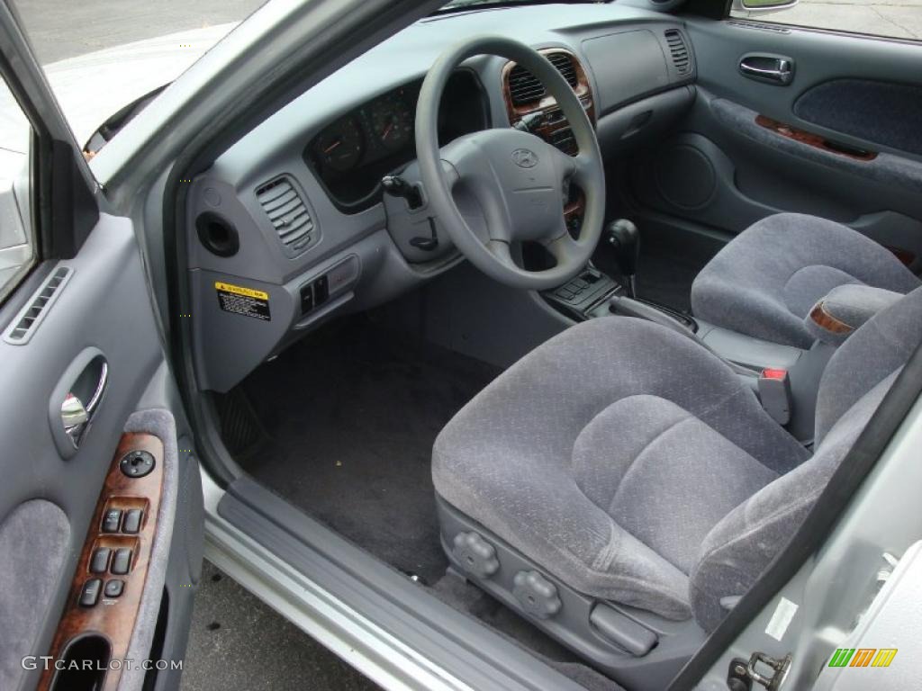 2001 Sonata GLS V6 - Brilliant Silver / Gray photo #11