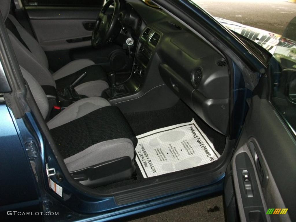 2007 Impreza 2.5i Sedan - Newport Blue Pearl / Anthracite Black photo #15