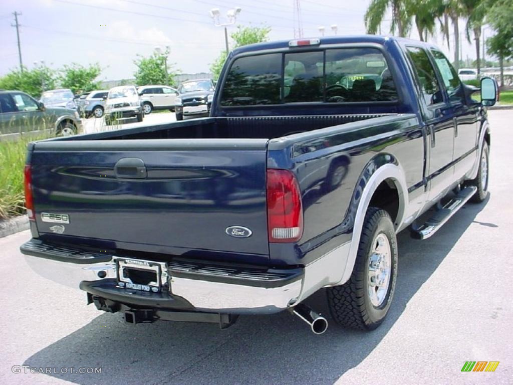 2006 F250 Super Duty Lariat Crew Cab - True Blue Metallic / Medium Flint photo #3