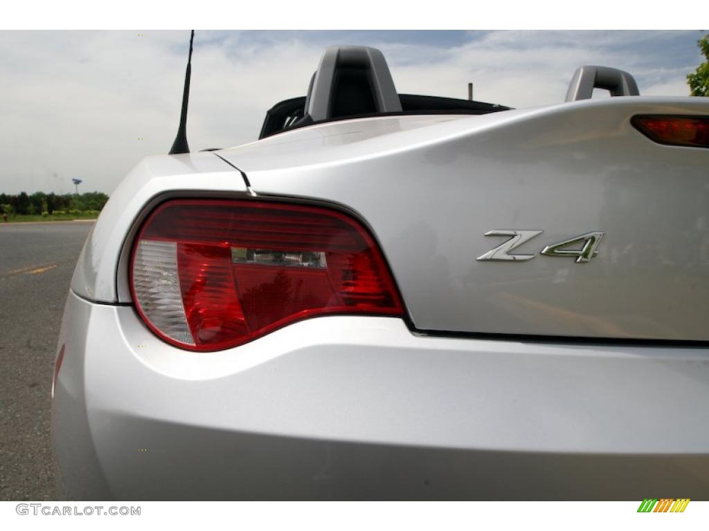 2008 Z4 3.0si Roadster - Titanium Silver Metallic / Black photo #18