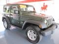 2008 Jeep Green Metallic Jeep Wrangler X 4x4  photo #1