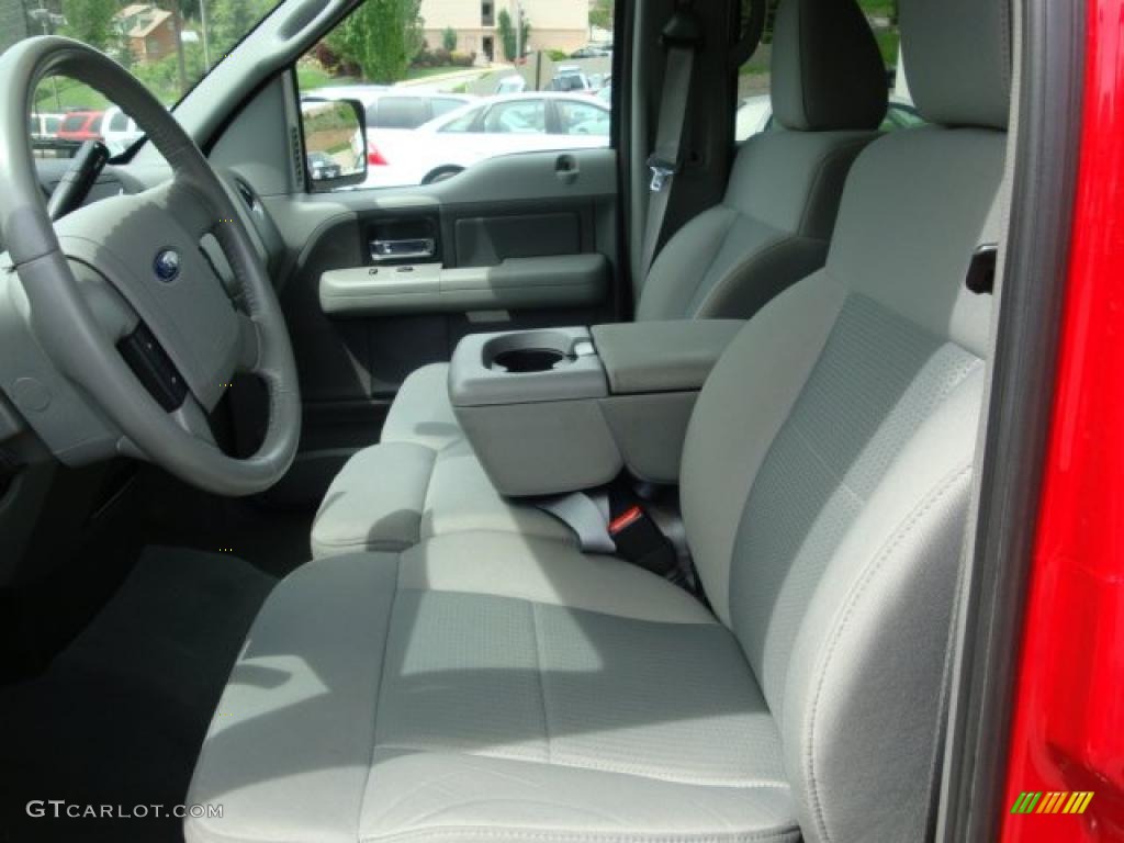 2008 F150 XLT SuperCrew 4x4 - Bright Red / Medium Flint Grey photo #7