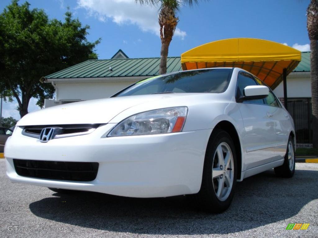 2003 Accord EX-L Sedan - Taffeta White / Ivory photo #1