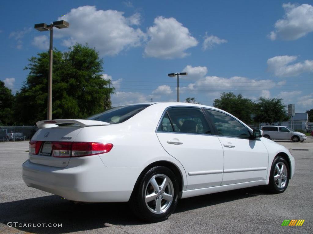 2003 Accord EX-L Sedan - Taffeta White / Ivory photo #5