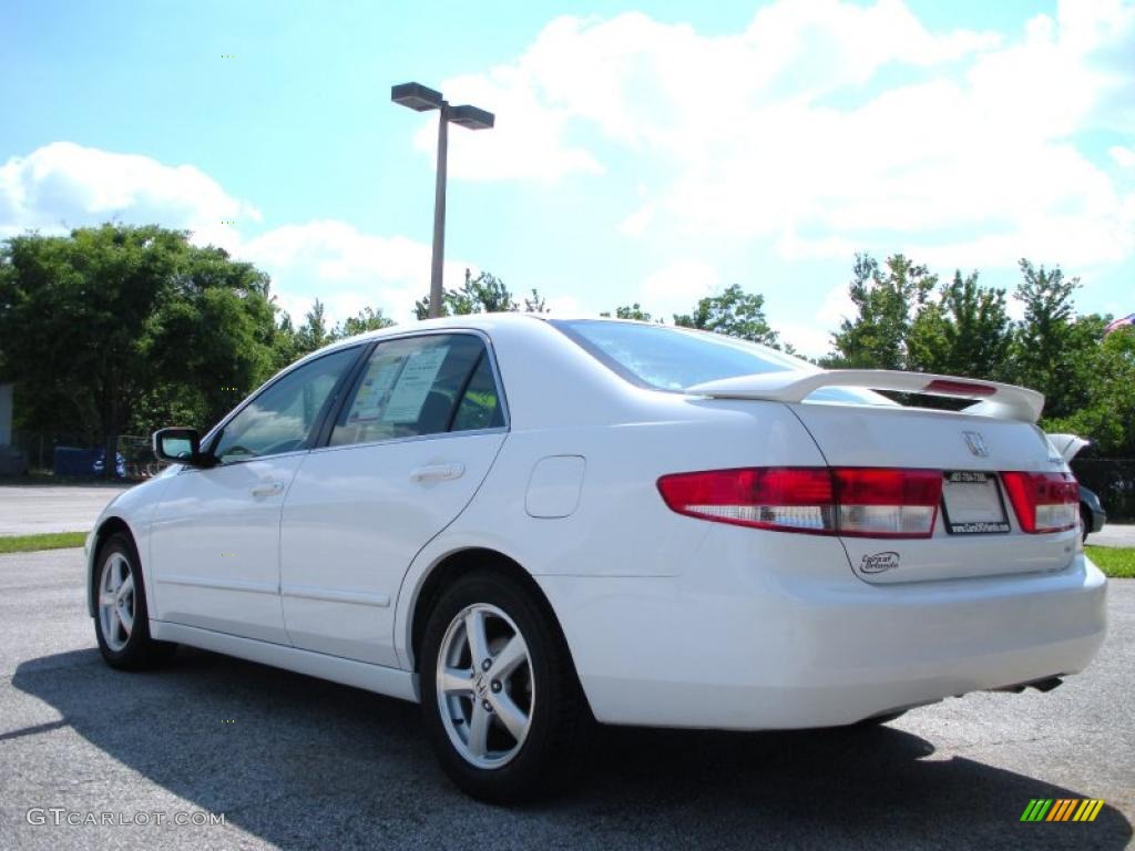 2003 Accord EX-L Sedan - Taffeta White / Ivory photo #7