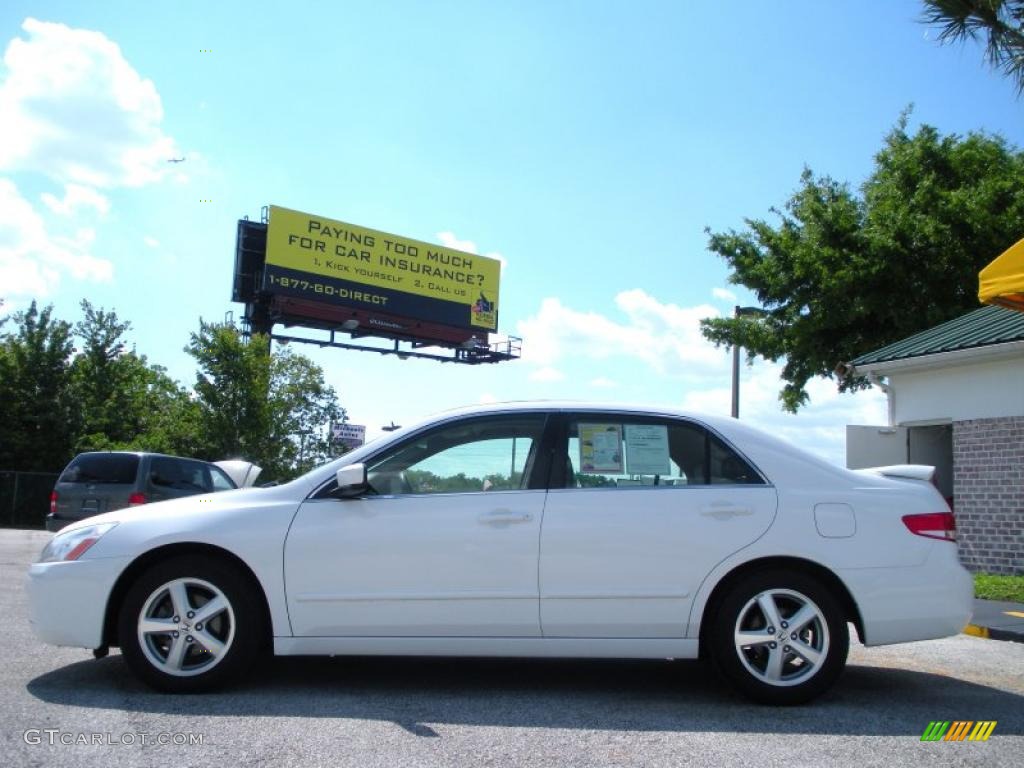 2003 Accord EX-L Sedan - Taffeta White / Ivory photo #8
