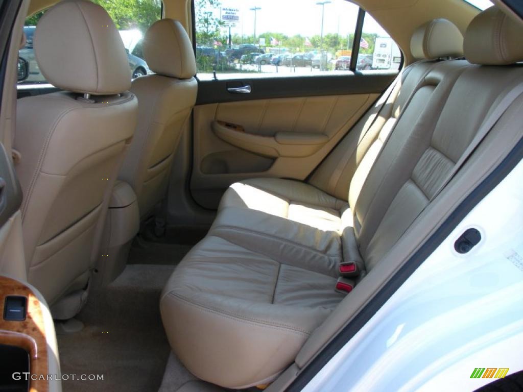 2003 Accord EX-L Sedan - Taffeta White / Ivory photo #14