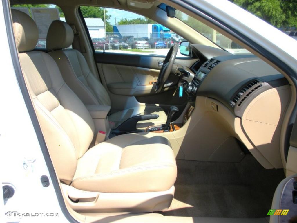 2003 Accord EX-L Sedan - Taffeta White / Ivory photo #16