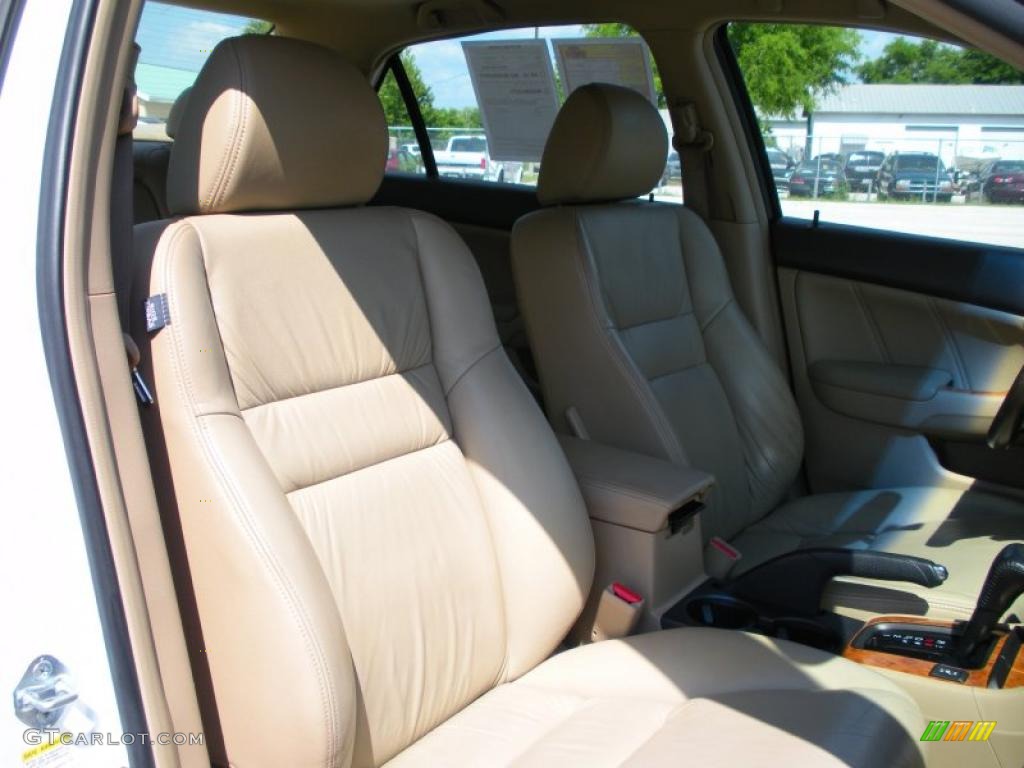 2003 Accord EX-L Sedan - Taffeta White / Ivory photo #17