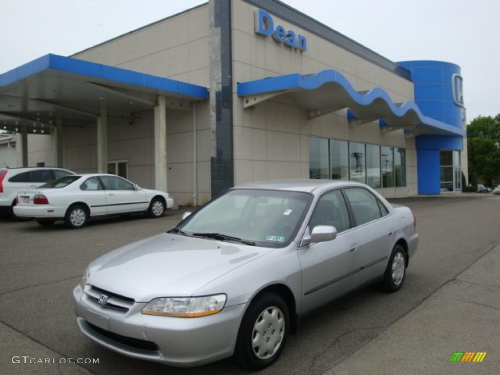 2000 Accord LX Sedan - Satin Silver Metallic / Lapis photo #1