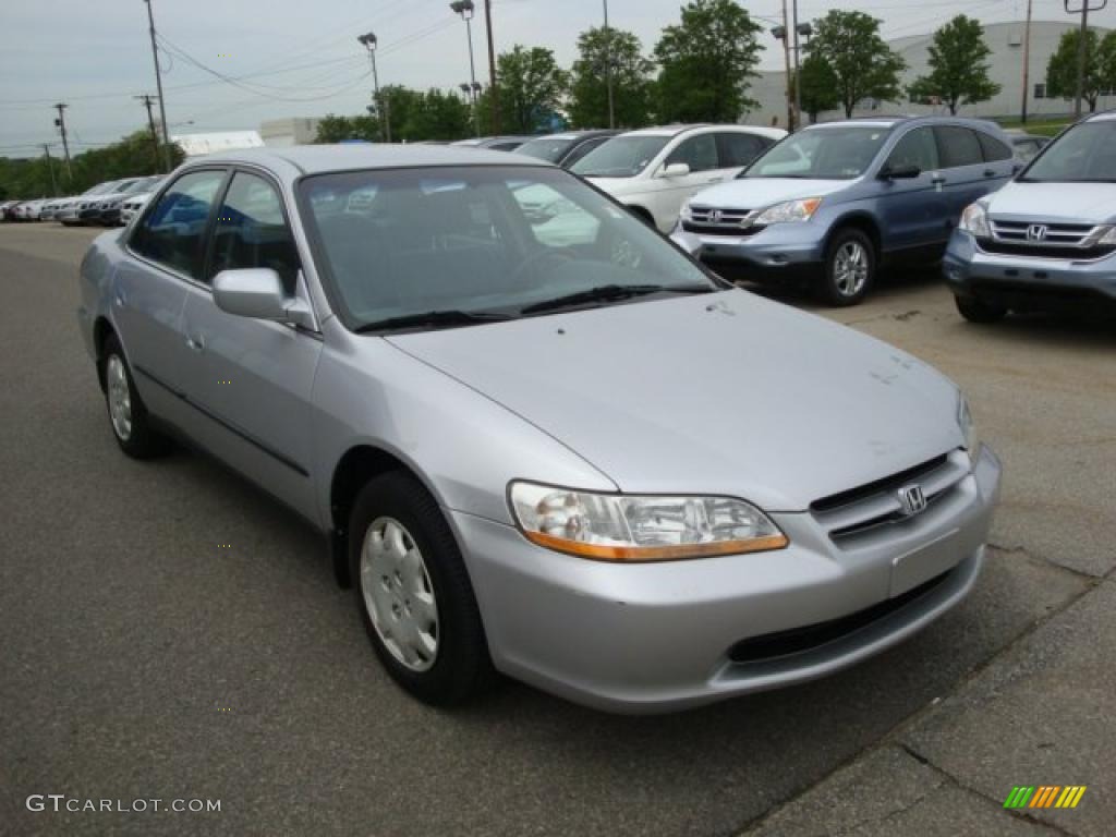 2000 Accord LX Sedan - Satin Silver Metallic / Lapis photo #5