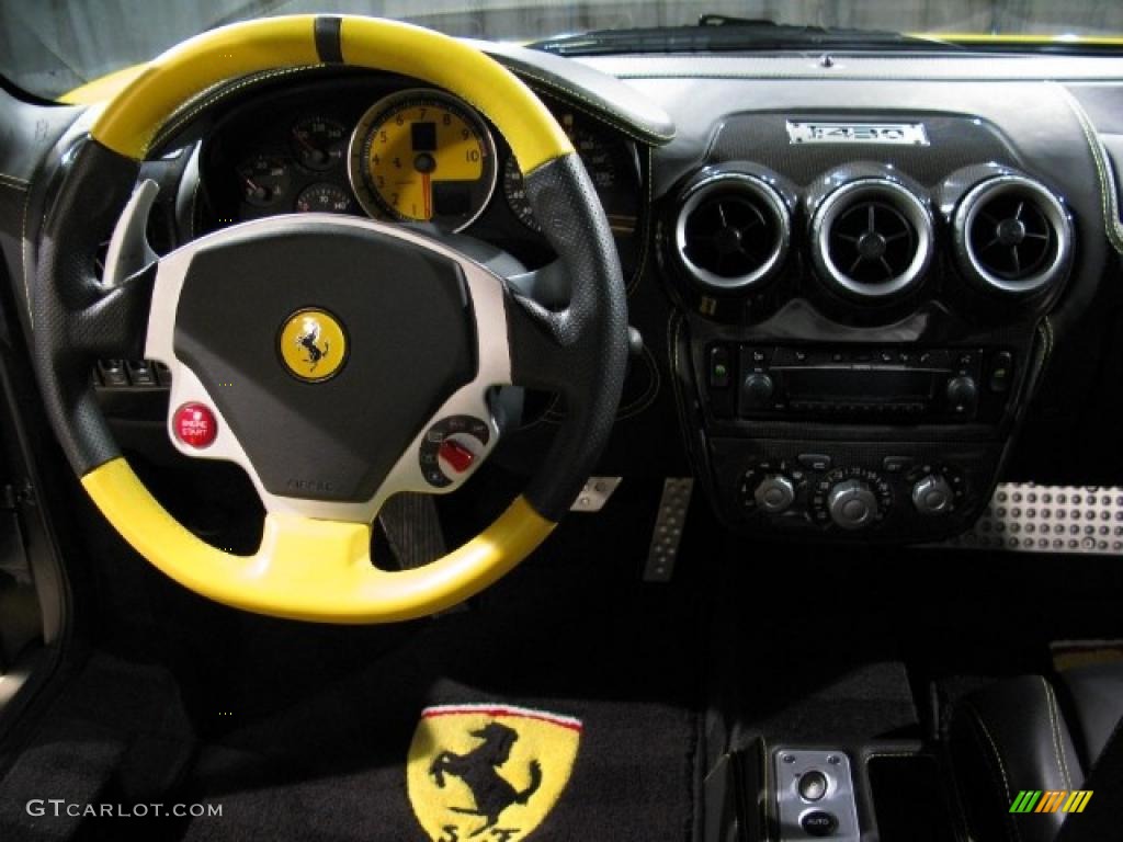 2005 F430 Coupe F1 - Yellow / Black photo #8