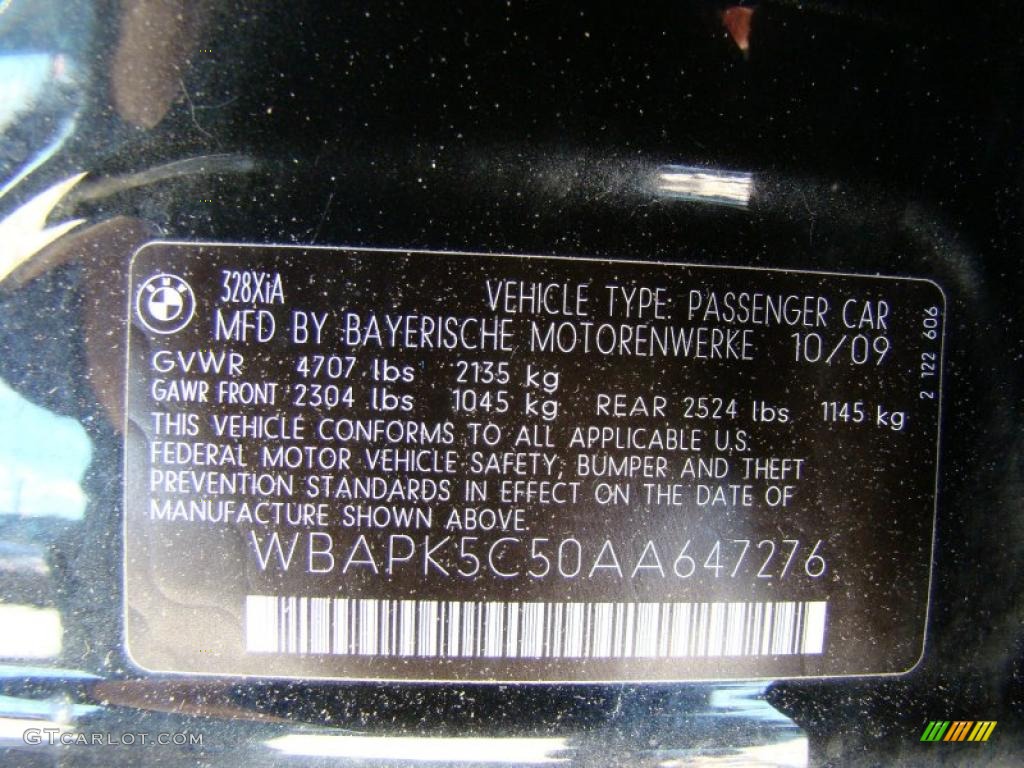 2010 3 Series 328i xDrive Sedan - Black Sapphire Metallic / Black photo #15