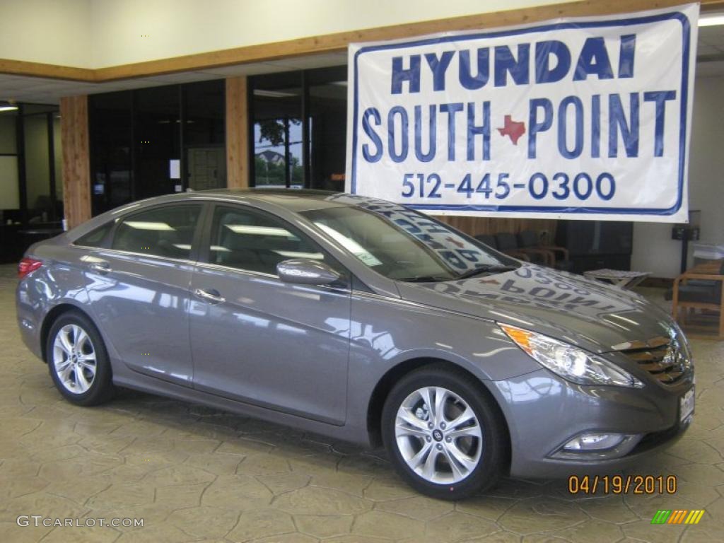 2011 Sonata Limited - Harbor Gray Metallic / Black photo #1