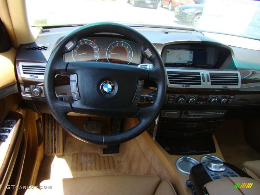 2007 7 Series 750Li Sedan - Black Sapphire Metallic / Natural Brown photo #11