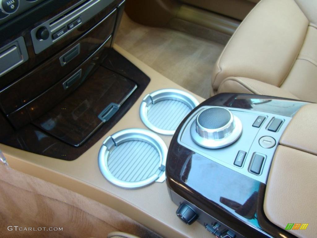 2007 7 Series 750Li Sedan - Black Sapphire Metallic / Natural Brown photo #14