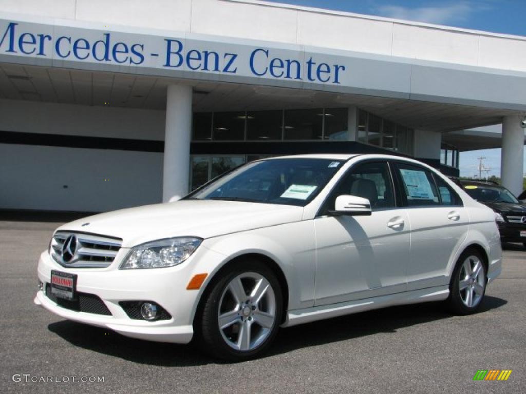 2010 C 300 Sport 4Matic - Arctic White / Grey/Black photo #1