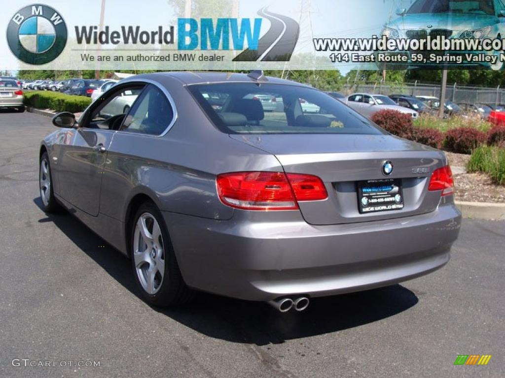 2009 3 Series 328xi Coupe - Space Grey Metallic / Black photo #6