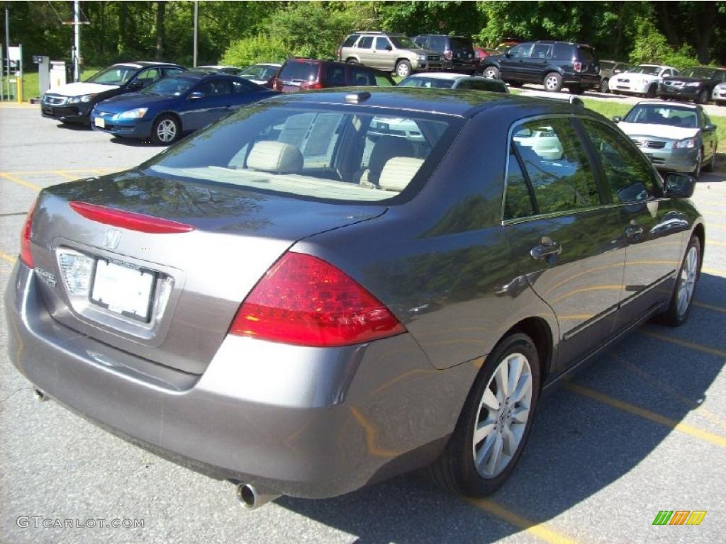2007 Accord EX-L V6 Sedan - Carbon Bronze Pearl / Ivory photo #22