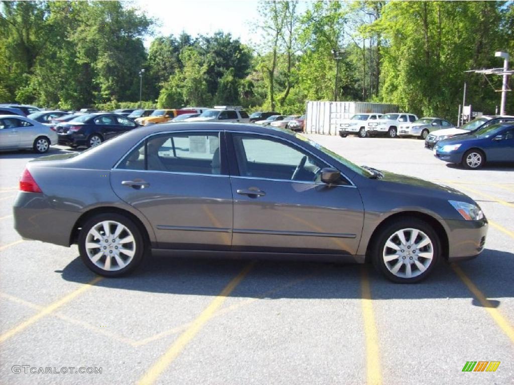 2007 Accord EX-L V6 Sedan - Carbon Bronze Pearl / Ivory photo #23