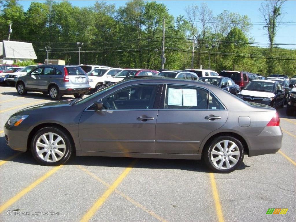 2007 Accord EX-L V6 Sedan - Carbon Bronze Pearl / Ivory photo #24
