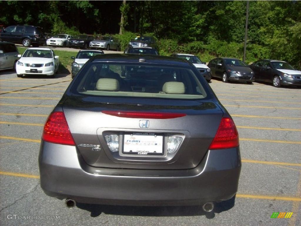2007 Accord EX-L V6 Sedan - Carbon Bronze Pearl / Ivory photo #25