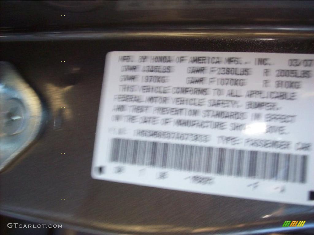 2007 Accord EX-L V6 Sedan - Carbon Bronze Pearl / Ivory photo #26