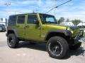 2007 Rescue Green Metallic Jeep Wrangler Unlimited X 4x4  photo #3