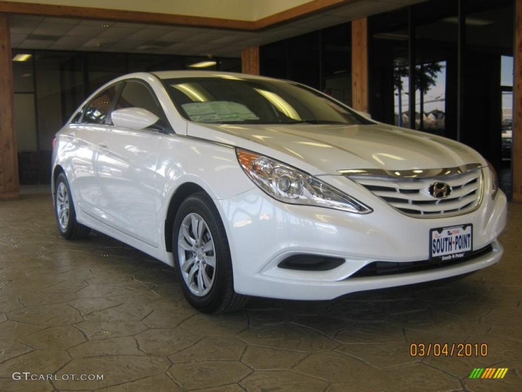 2011 Sonata GLS - Pearl White / Camel photo #1