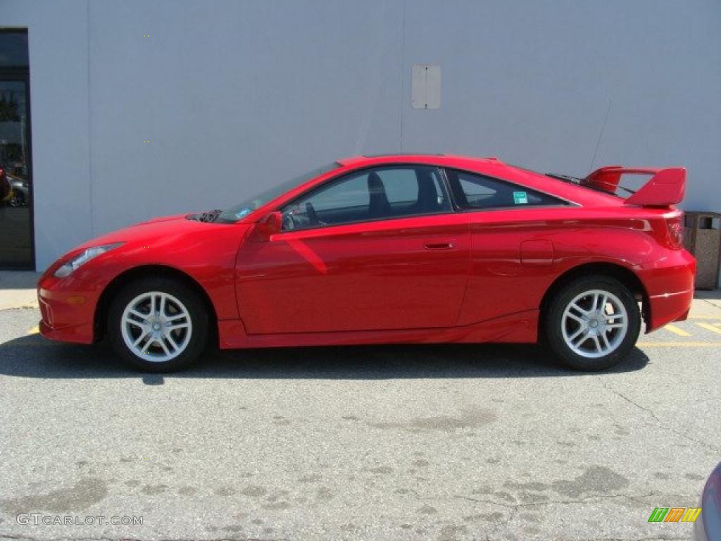 2004 Celica GT - Absolutely Red / Black/Red photo #3