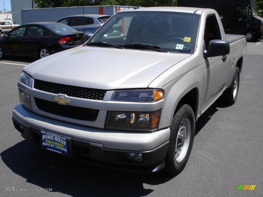 2009 Colorado Regular Cab - Silver Birch Metallic / Ebony photo #1