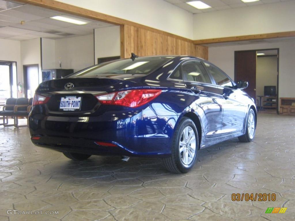 2011 Sonata GLS - Indigo Blue Pearl / Camel photo #4