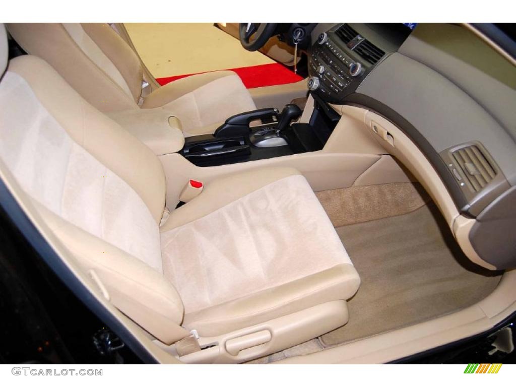 2009 Accord LX Sedan - Crystal Black Pearl / Ivory photo #25