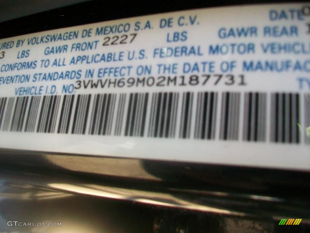 2002 Jetta GLI  VR6 Sedan - Black / Black photo #31